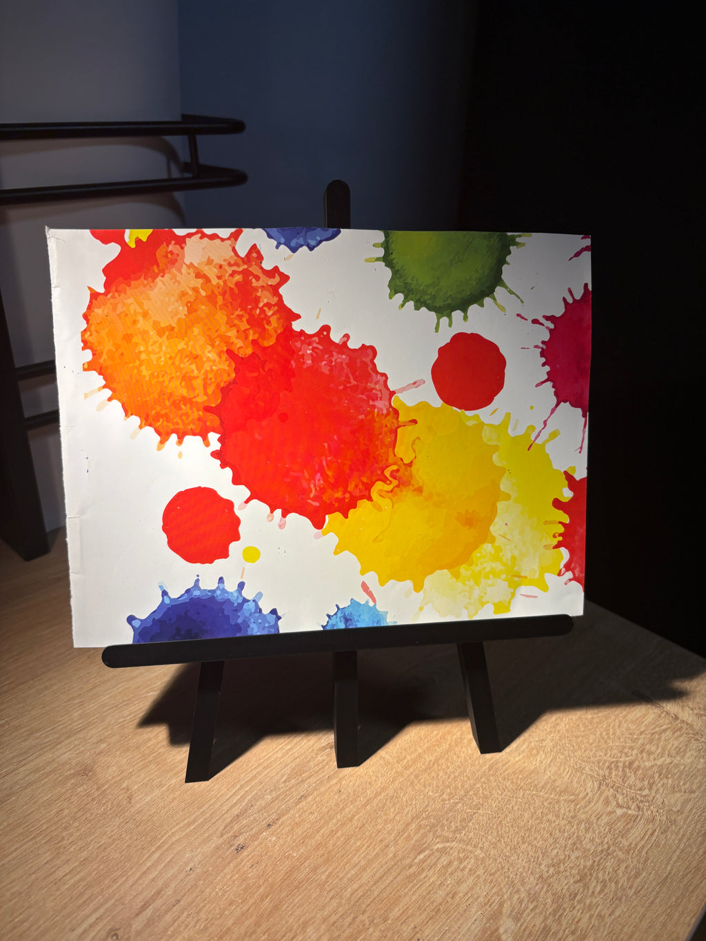 Behajtható lábú képtartó állvány - 
rajzhoz, fotóhoz, poszter