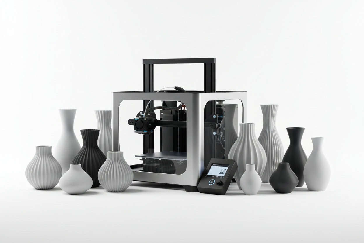 3D nyomtató vázákkal - új változat