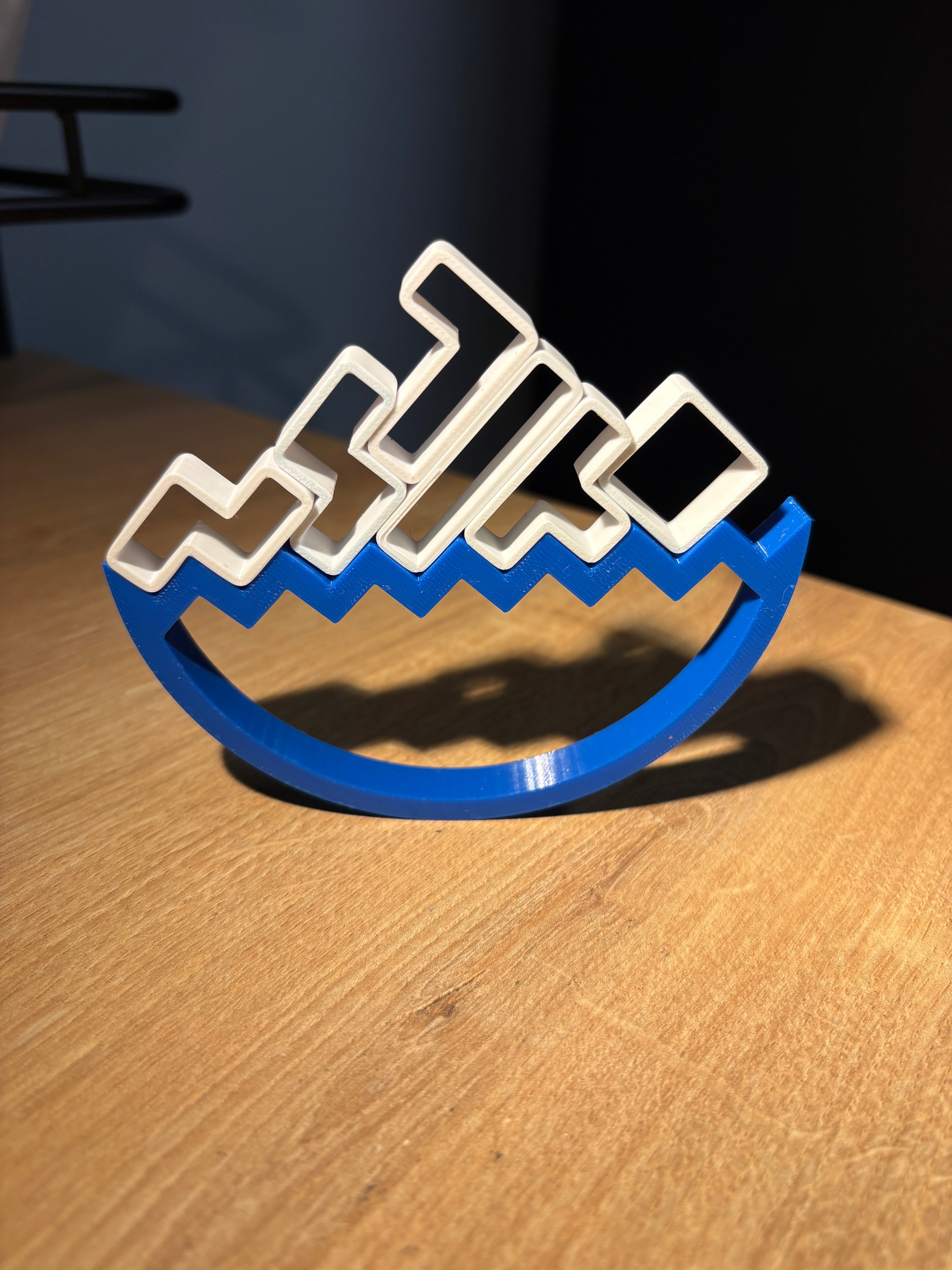 Seesaw Tetris board game - balancing logic game