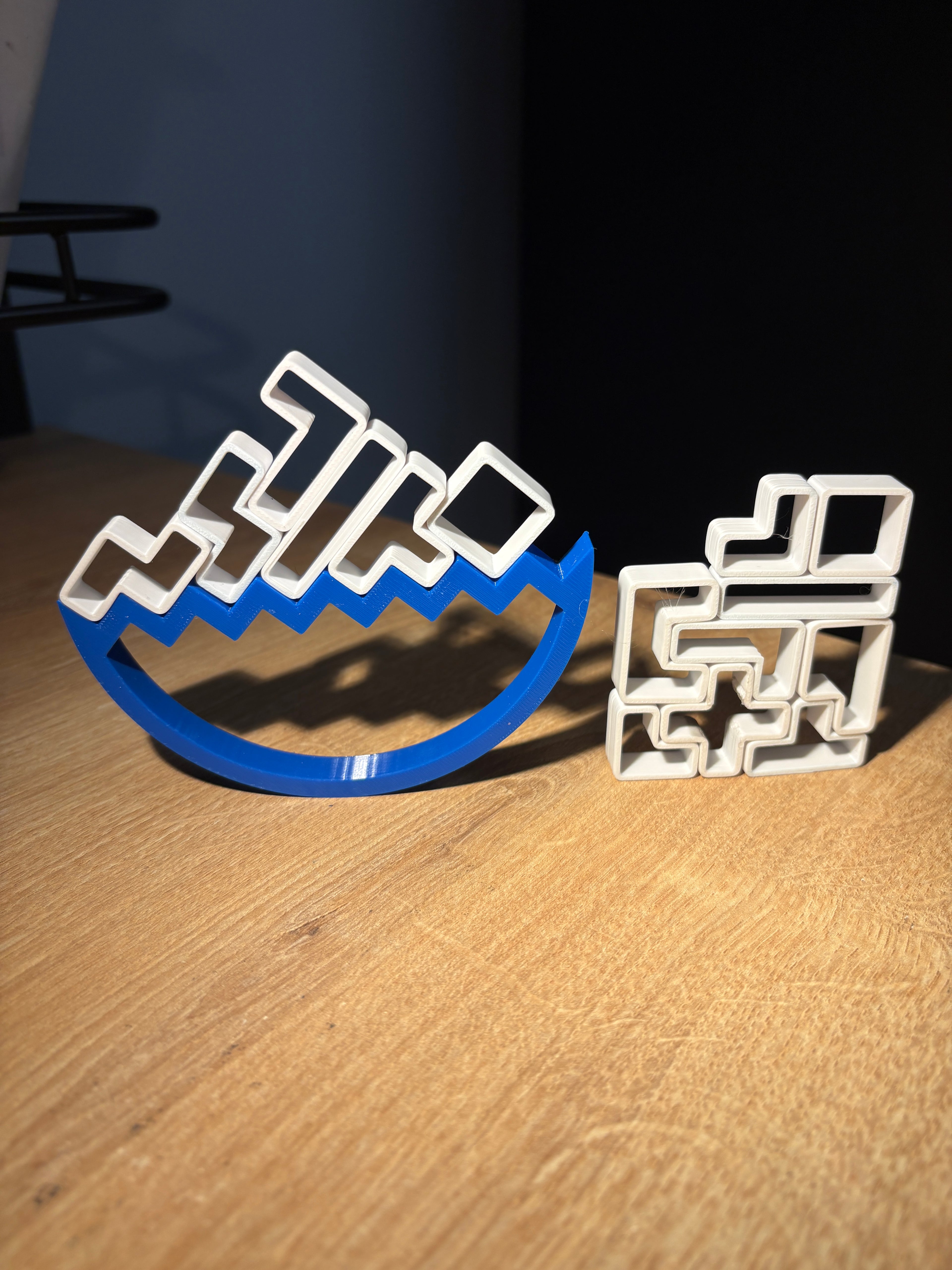 Seesaw Tetris board game - balancing logic game