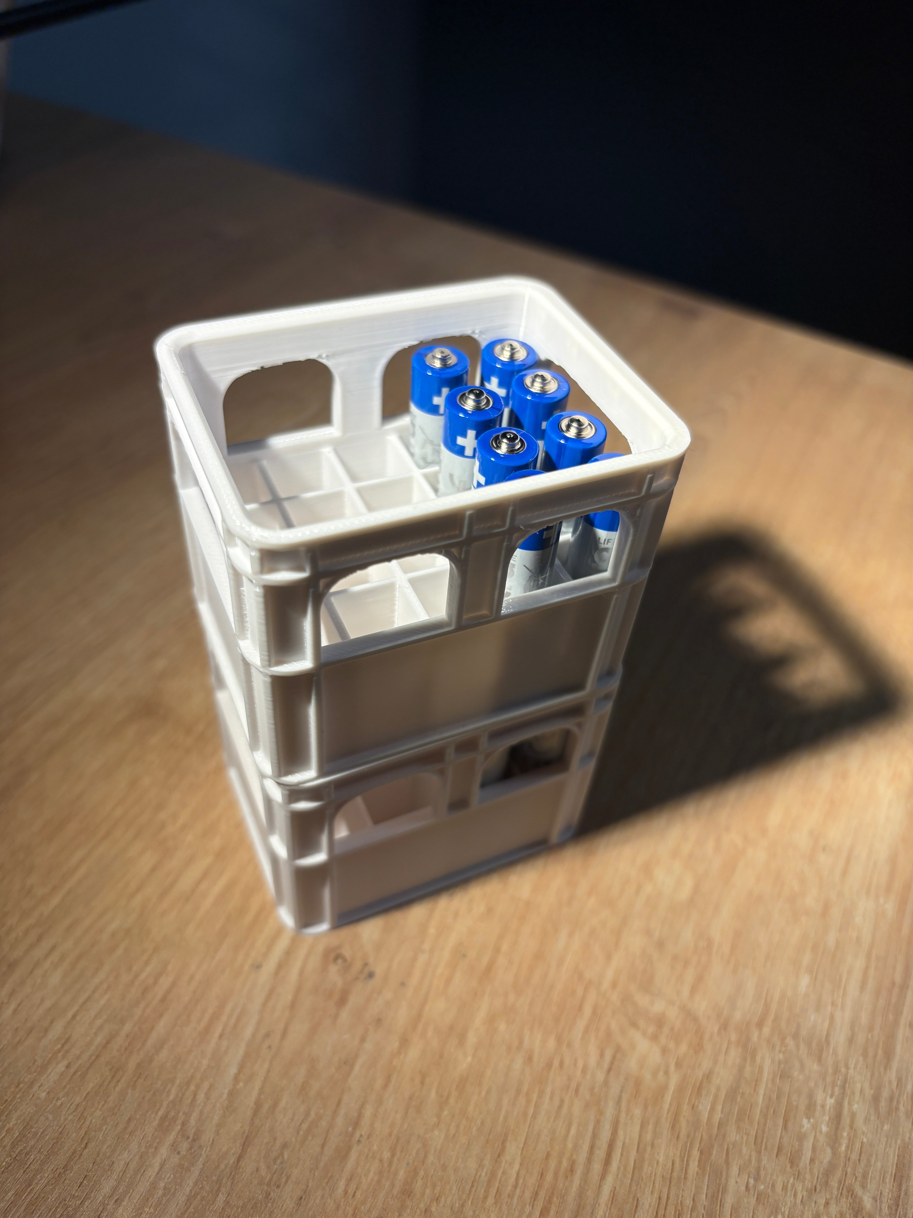 3D printed AAA and AA battery compartment